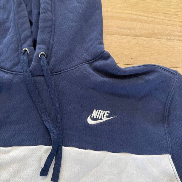 Navy and yellow Nike hoodie men’s size medium - Picture 2 of 7